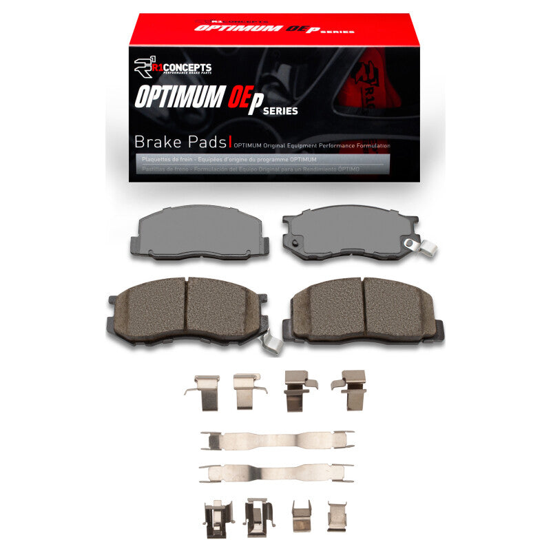 R1 84-89 Toyota Van Wagon Front Optimum OE Pads & Hardware Kit