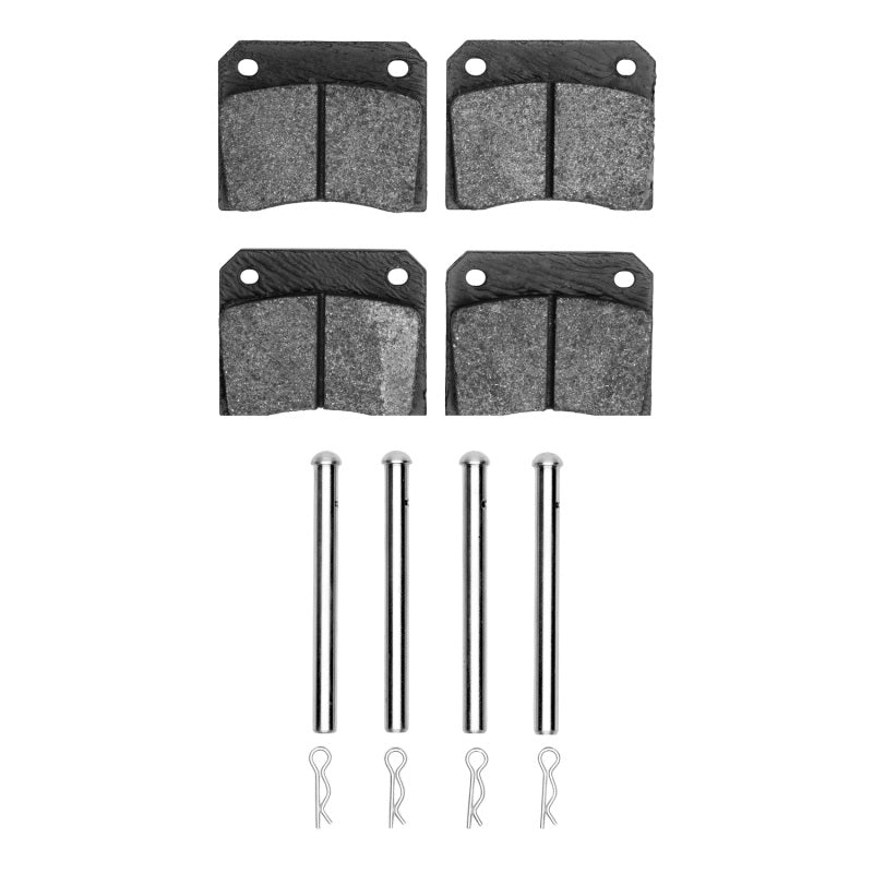 R1 68-83 DeLorean DMC 12 Rear Semi Met Pads & Hardware Kit