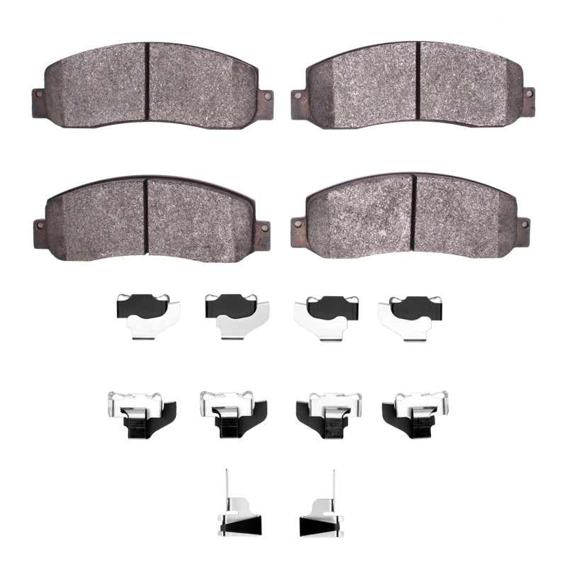 R1 05-12 Ford F-250 4WD (Super Duty) Front Semi Met Pads & Hardware Kit