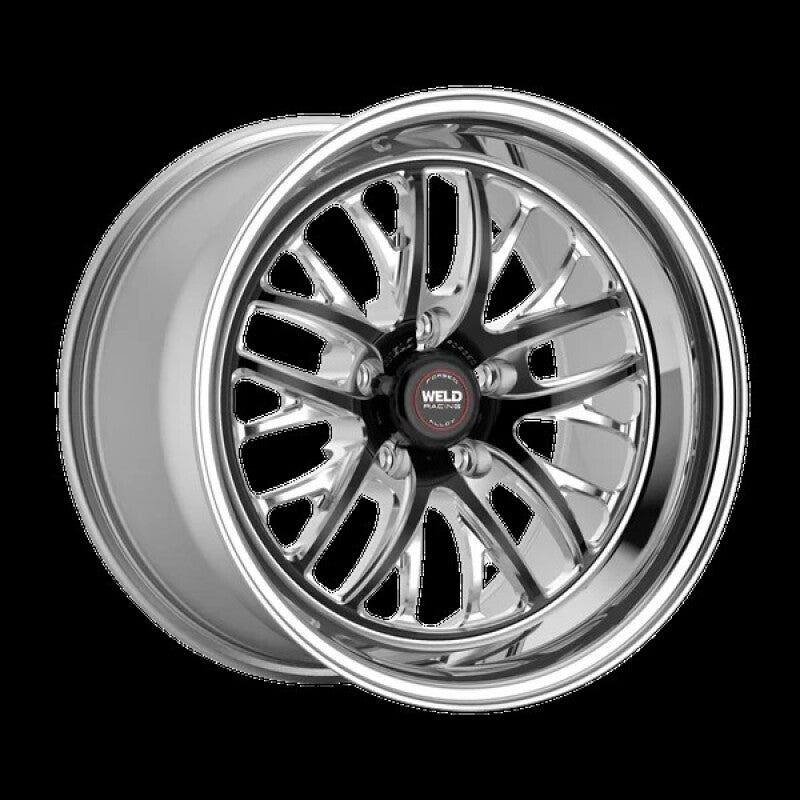 Weld S82 18x9 / 5x115 BP / 6.1in BS Black Wheel (High Pad) - Non-Beadlock