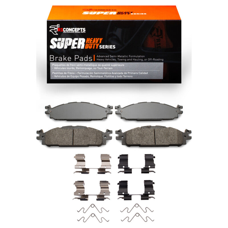 R1 09-19 Ford Taurus (Excl SHO) Front Super Duty Pads & Hardware Kit