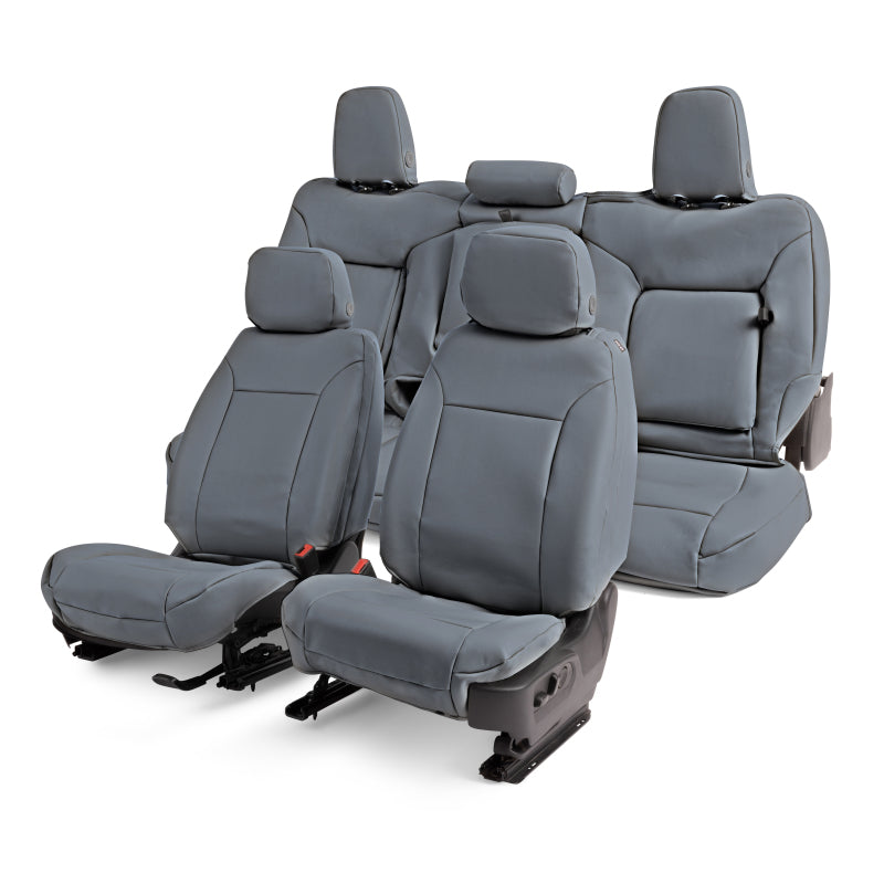 Covercraft 20-23 Toyota Tacoma Leatherette PrecisionFit Custom Front Row Seat Covers - Med Grey
