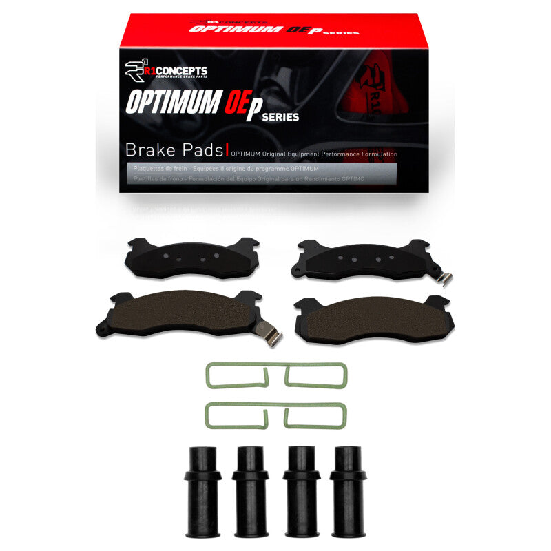 R1 84-86 Ford Mustang Rear Optimum OE Pads & Hardware Kit