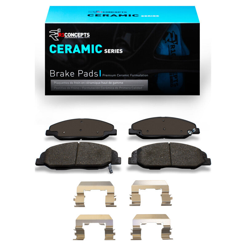 R1 2008-2014 Cadillac STS Front R1 Ceramic Pads & Hardware Kit