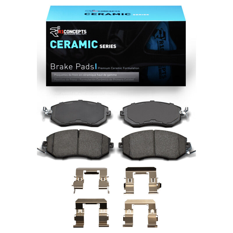 R1 2010-2025 Scion FR-S Front R1 Ceramic Pads & Hardware Kit