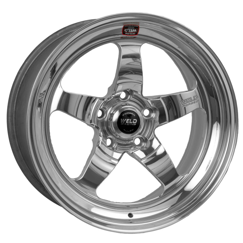 Weld S71 17x10.5 / 5x4.5 BP / 8in. BS Polished Wheel (Low Pad) - Non-Beadlock