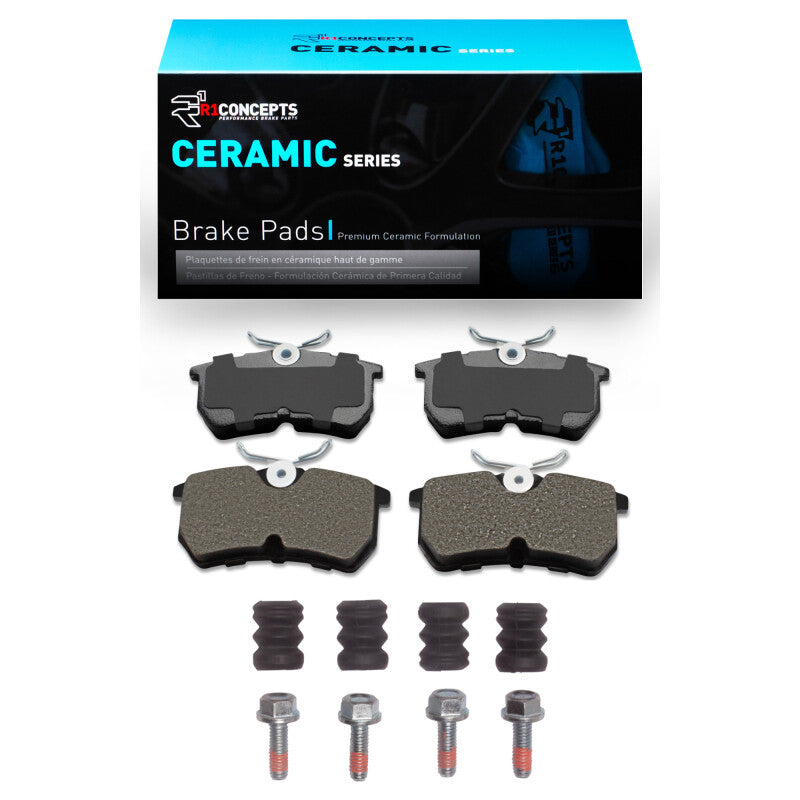 R1 01-19 Ford Focus Rear Ceramic Pads & Hardware Kit