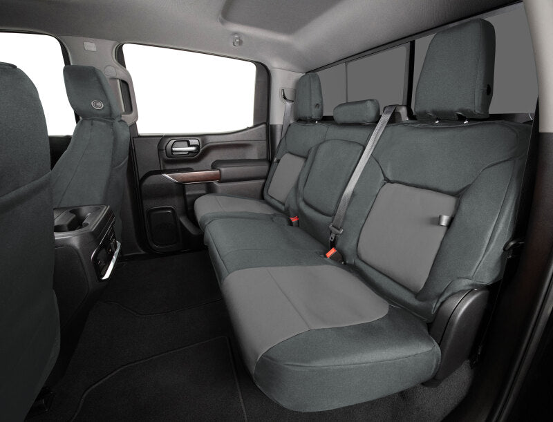 Covercraft 21-24 Chevrolet Tahoe PrecisionFitSecond Row Seat Covers - Charcoal/Silver