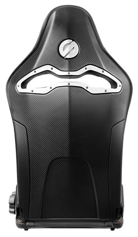 Sparco Seat SPX Special Edition Black/Red w/ Matte Carbon Shell - Left
