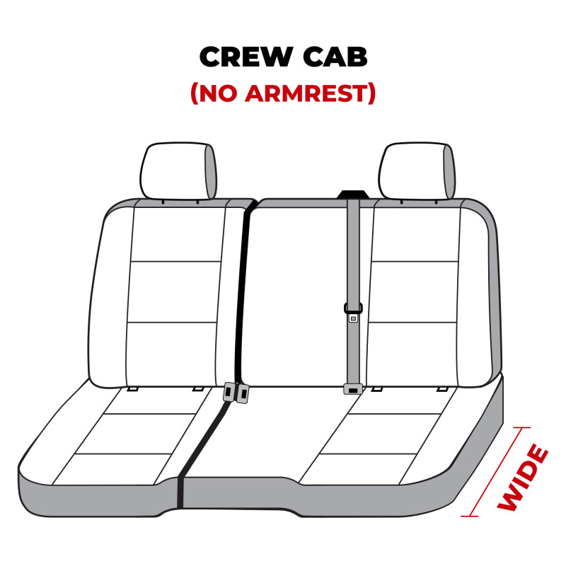 Covercraft 14 Chevrolet Silverado Waterproof Polyester SeatSaverSecond Row Seat Covers - Grey