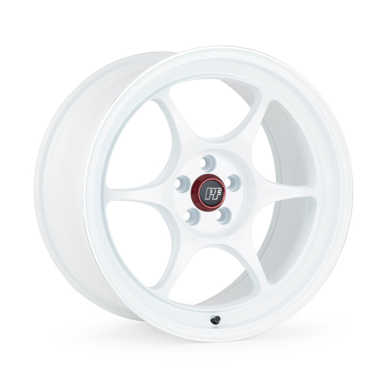 Enkei PF06 17x8.5 5x114.3 30mm Offset 75mm Bore White Machined Wheel