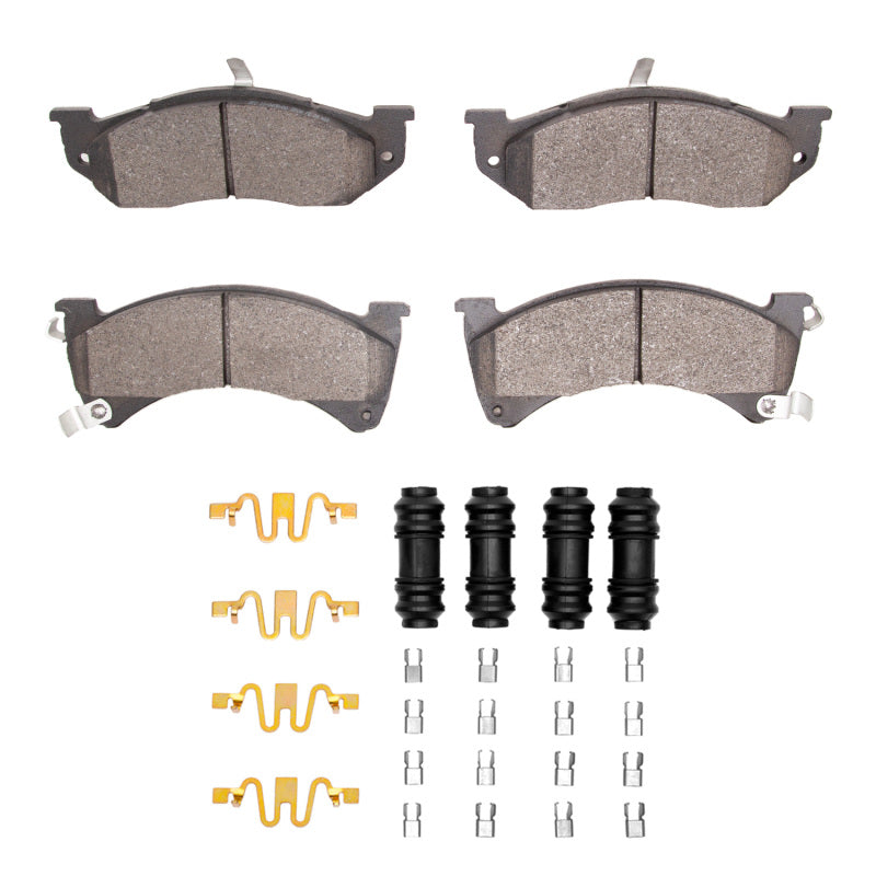 R1 88-90 Chrysler Dynasty Front Semi Met Pads & Hardware Kit