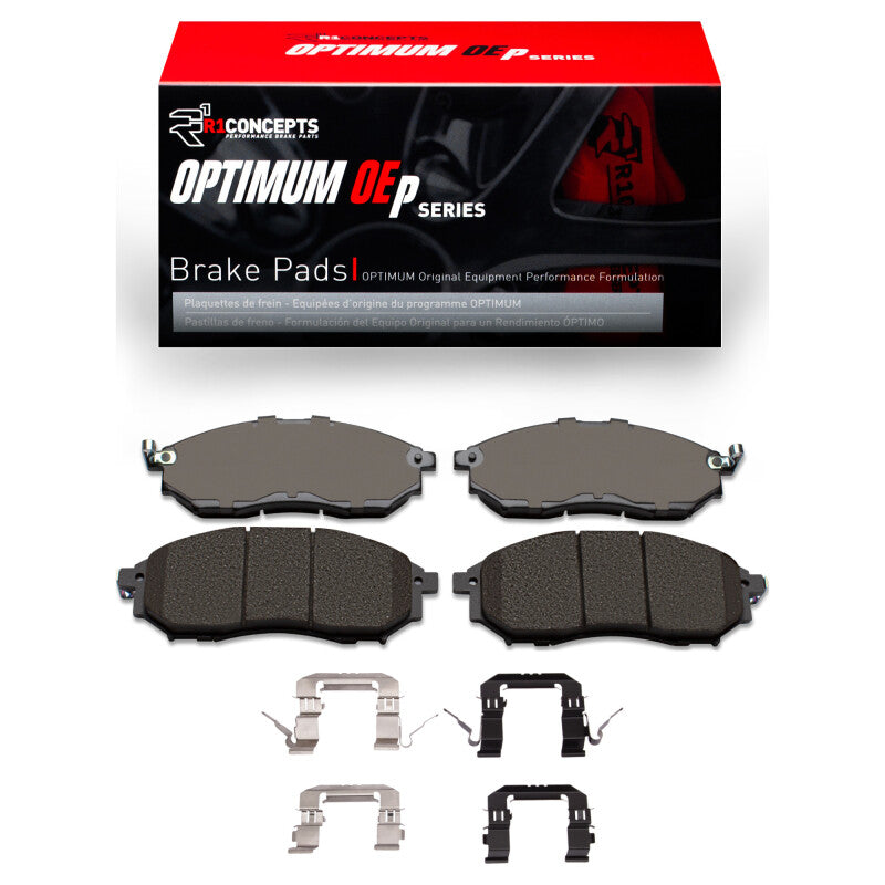 R1 14-14 Infiniti QX70 Front Optimum OE Pads & Hardware Kit