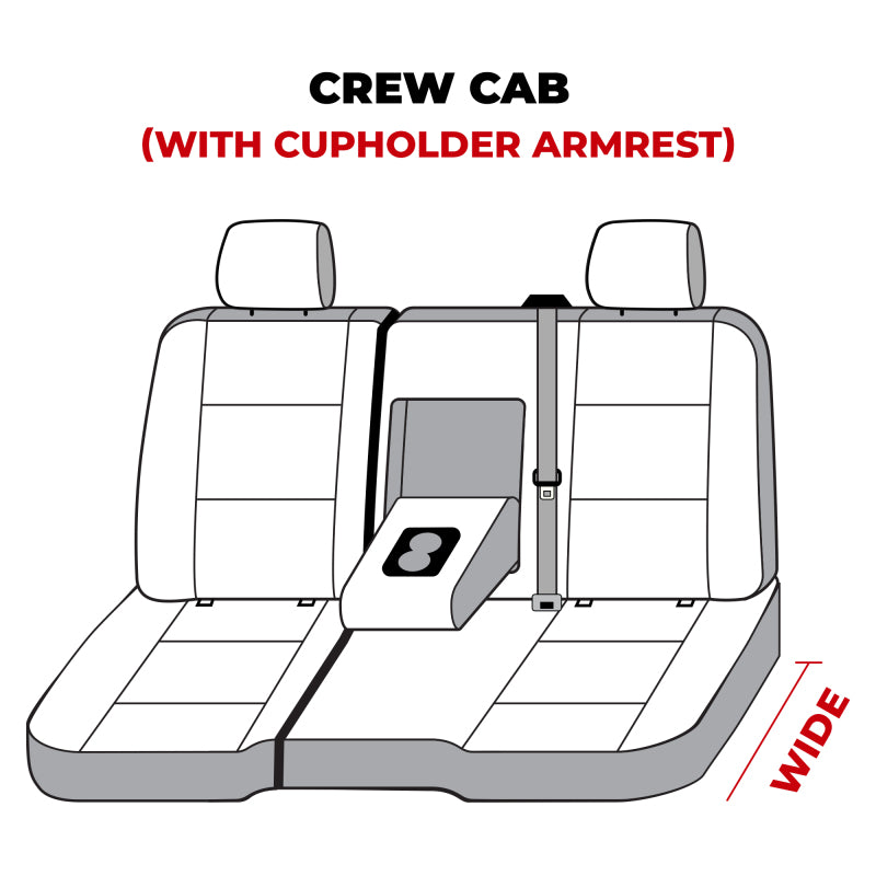 Covercraft 14 Chevrolet Silverado Waterproof Polyester SeatSaver Second Row Seat Covers - Grey