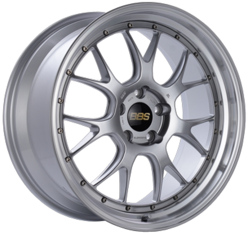 BBS LM-R 19x8 5x112 ET30 Diamond Silver w/ Diamond Machined Lip Wheel - 82mm PFS/Clip Required