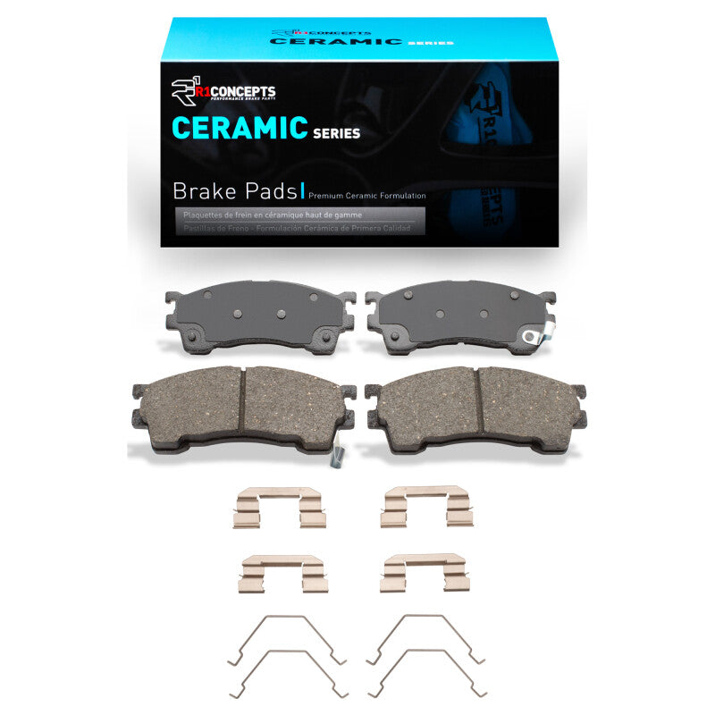 R1 93-03 Ford Probe Front Ceramic Pads & Hardware Kit