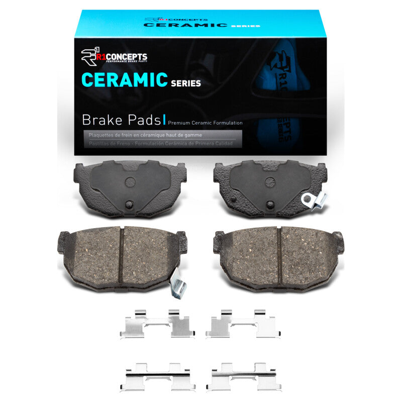 R1 87-89 Nissan 300ZX Rear Ceramic Pads & Hardware Kit