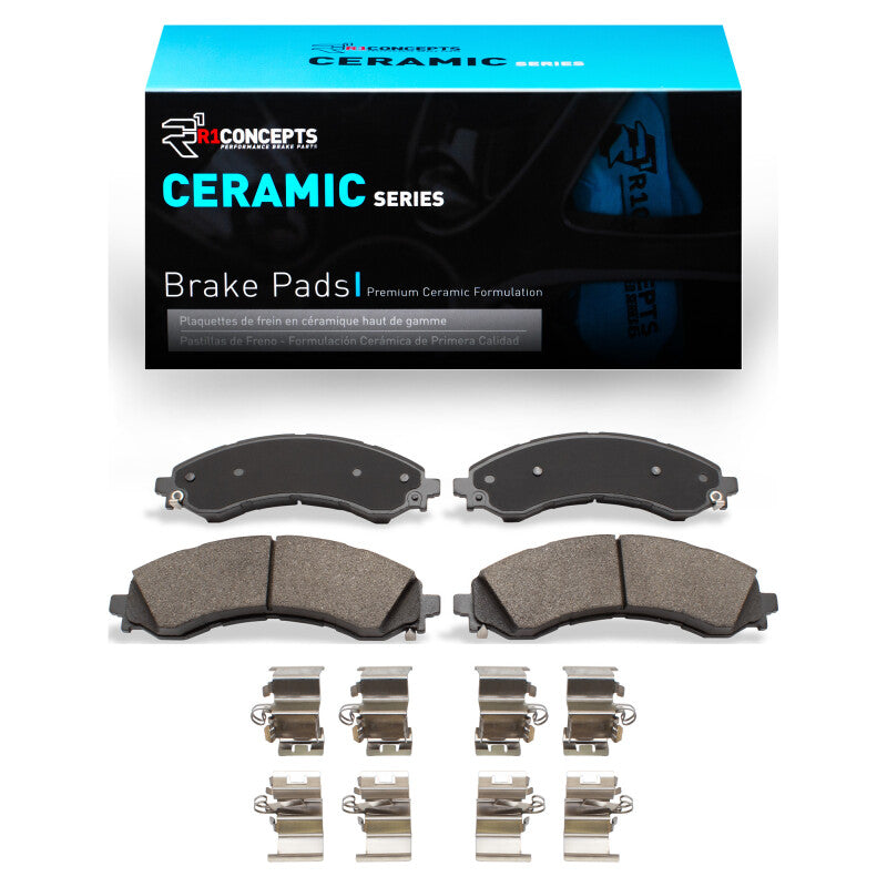 R1 21-25 Chevrolet Express 4500 Front Ceramic Pads & Hardware Kit