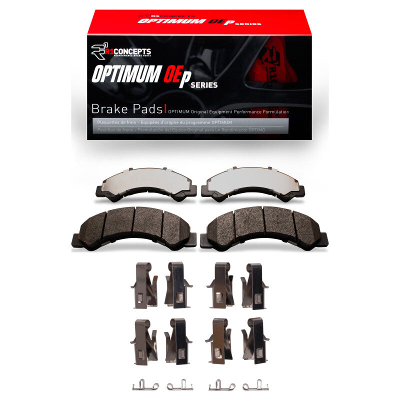 R1 1998-2024 Chevrolet W4500 Tiltmaster(w/Front Rotors) Front/Rear R1 Optimum OE Pads & Hardware Kit