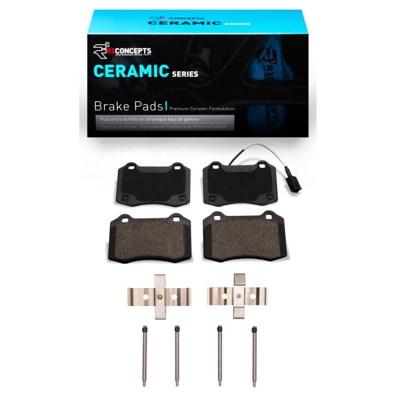 R1 14-22 Maserati Ghibli Rear Ceramic Pads & Hardware Kit