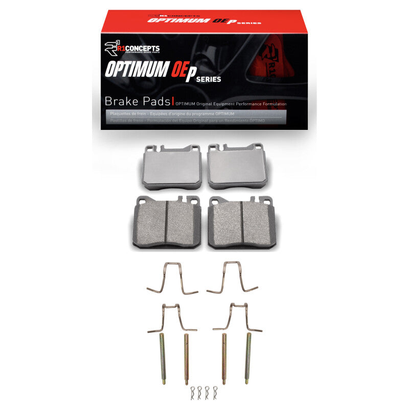 R1 80-85 Mercedes-Benz 300CD Front Optimum OE Pads & Hardware Kit