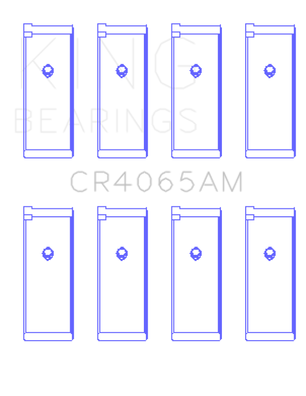 King 91-04 Nissan 146CI/2.4L KA24DE L4 / 89-97 146CI/2.4L KA24E L4 (Size +0.25) Rod Bearing Set