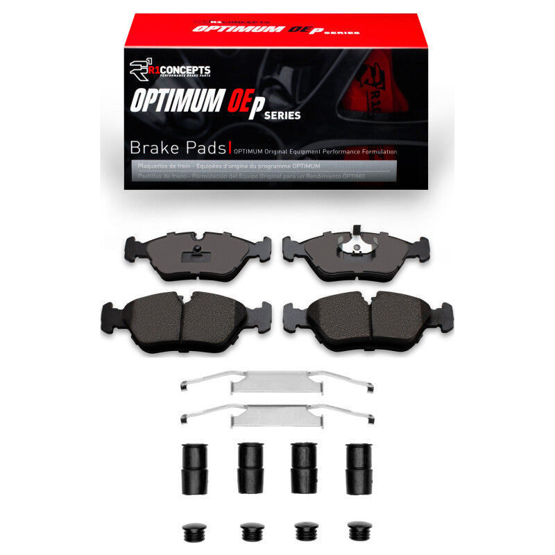 R1 82-91 BMW 528E Front Optimum OE Pads & Hardware Kit