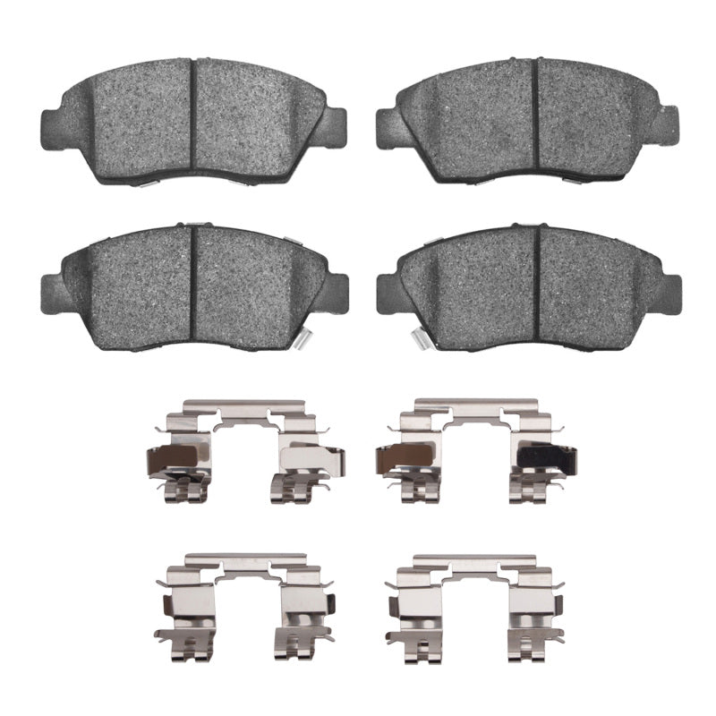 R1 93-97 Honda Civic DEL SOL Front Semi Met Pads & Hardware Kit