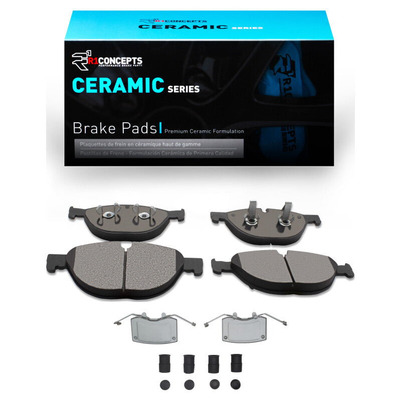 R1 10-24 Jaguar XJ Front Ceramic Pads & Hardware Kit
