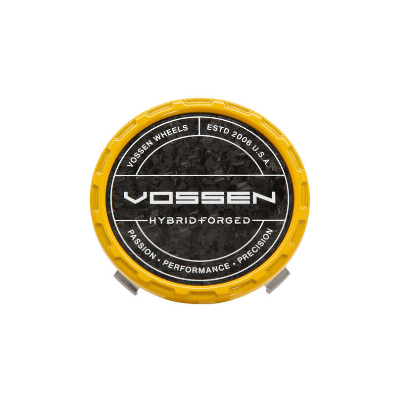 Vossen HF Carbon Billet Sport Cap 2.0 - Small (VHF) - Yellow - Forged (Gloss)