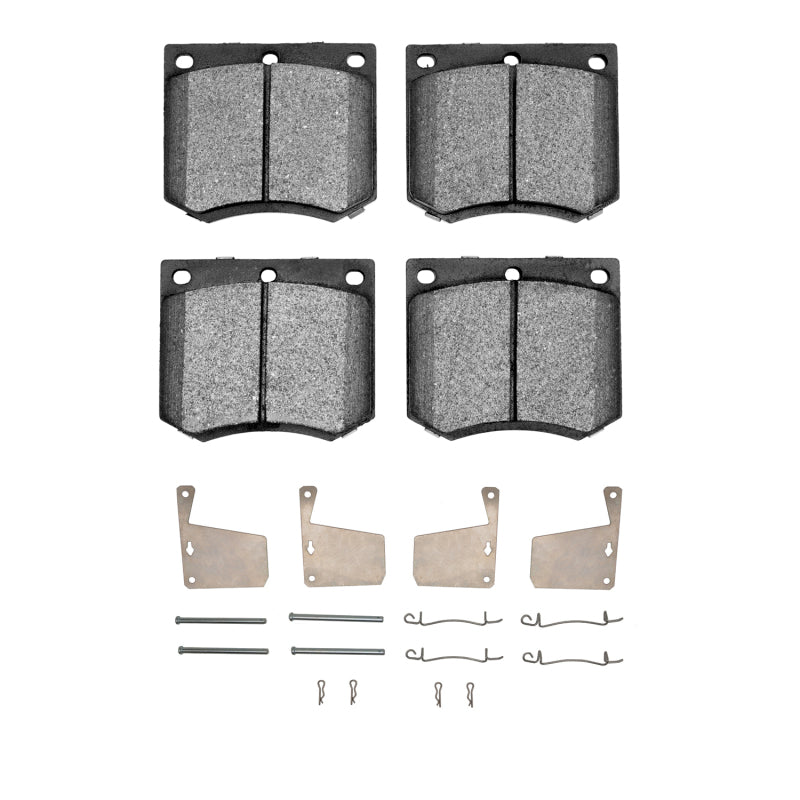 R1 70-77 Mercury CAPRI Front Semi Met Pads & Hardware Kit