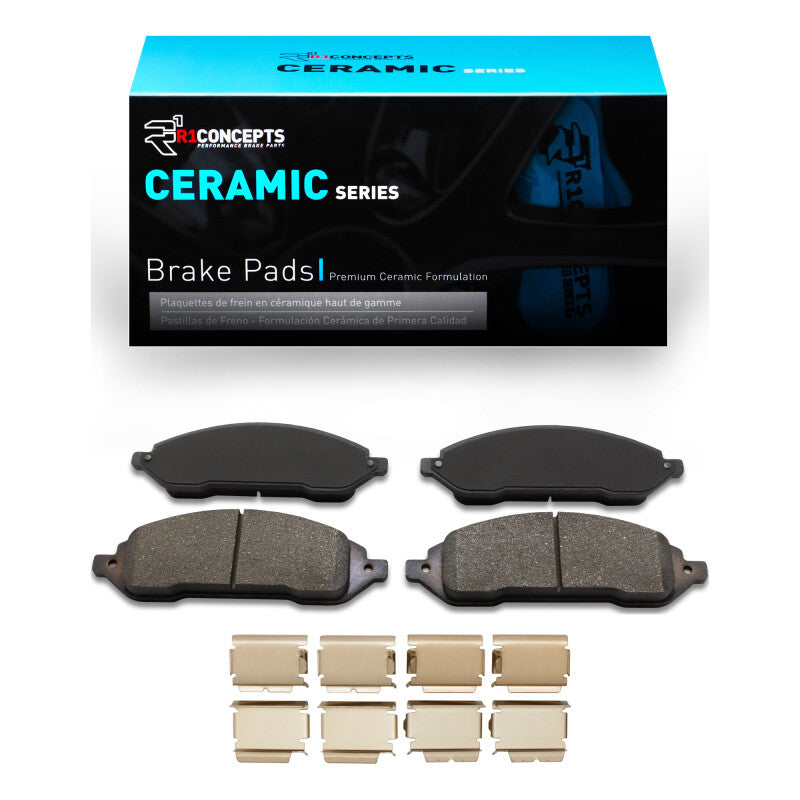 R1 04-07 Ford Freestar Front Ceramic Pads & Hardware Kit
