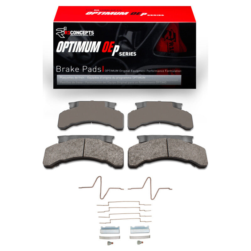 R1 83-12 Beaver Motorcoach Monterey Front/Rear Optimum OE Pads & Hardware Kit