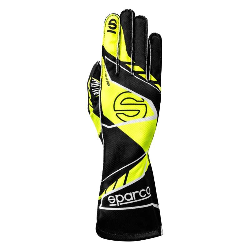 Sparco K-Arrow+ Black and Yellow Karting Gloves Size 9