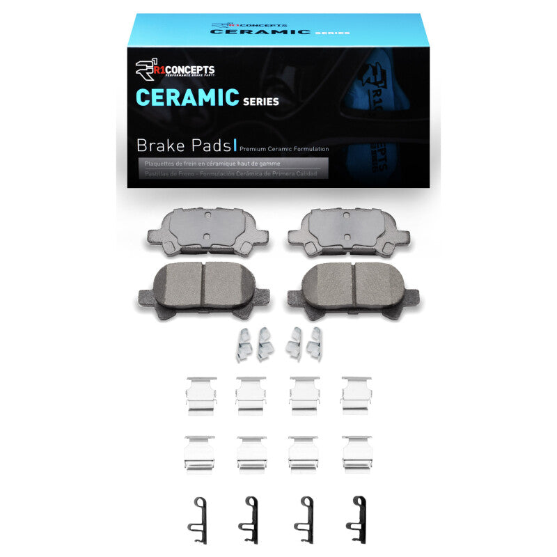 R1 00-04 Toyota Avalon Rear Ceramic Pads & Hardware Kit