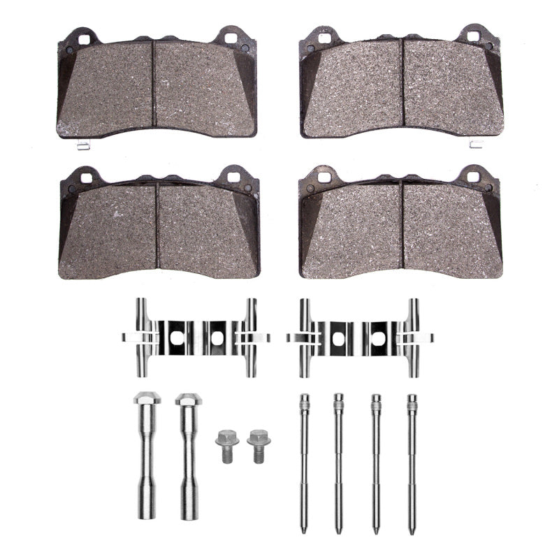 R1 16-18 Ford Focus Front Semi Met Pads & Hardware Kit