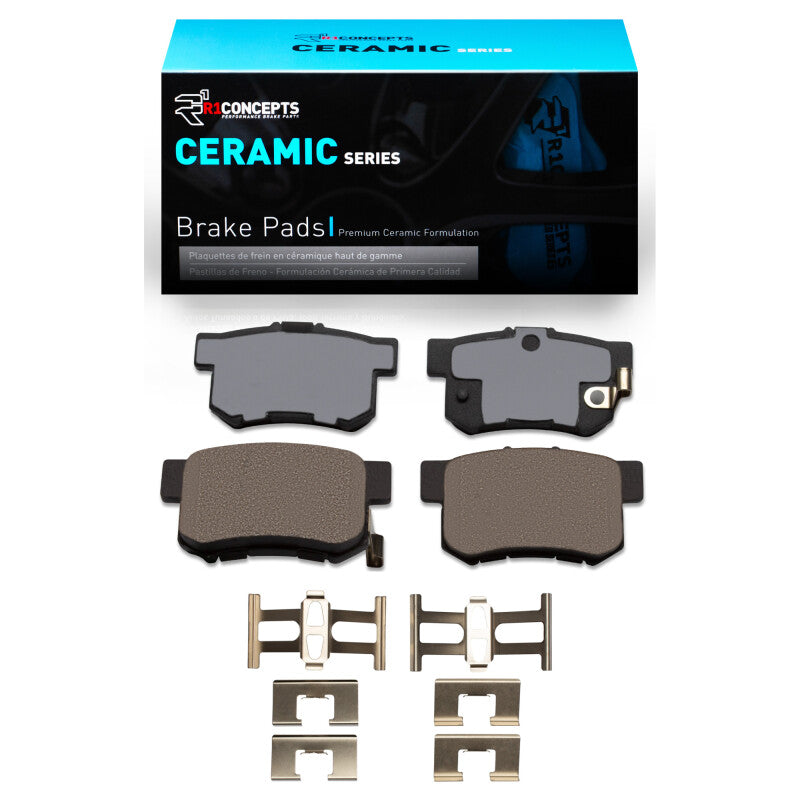 R1 99-04 Acura RL Rear Ceramic Pads & Hardware Kit