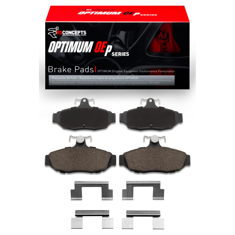 R1 1986-1993 Ford Mustang Rear R1 Optimum OE Pads & Hardware Kit