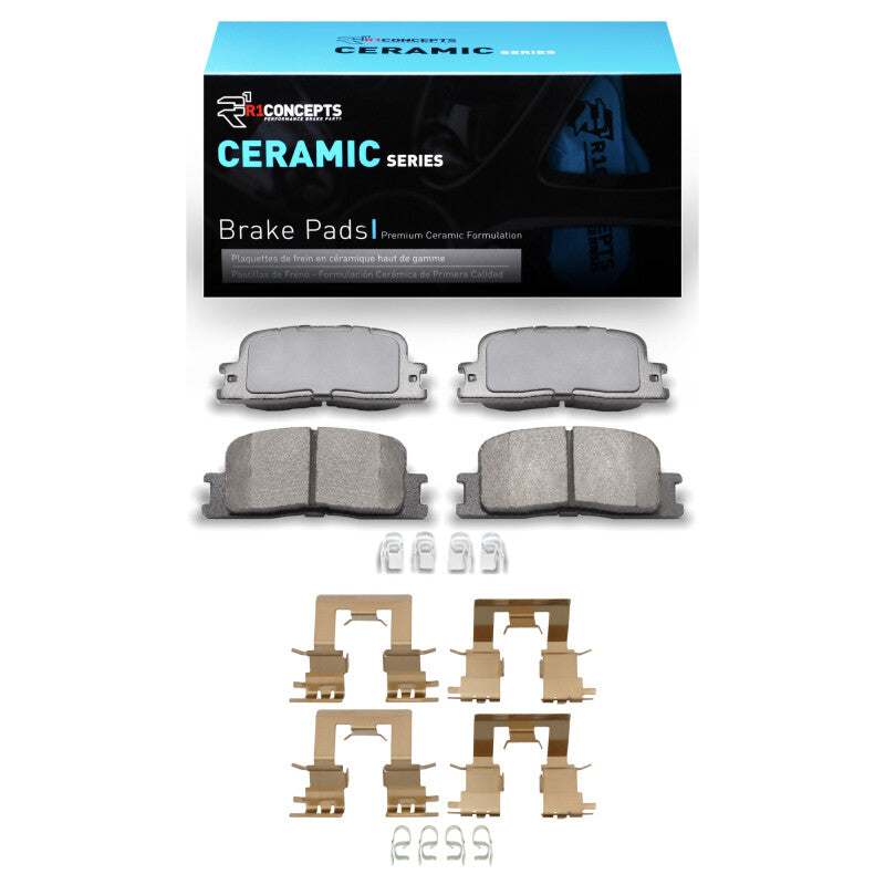 R1 2002-2006 Lexus ES300 Rear R1 Ceramic Pads & Hardware Kit