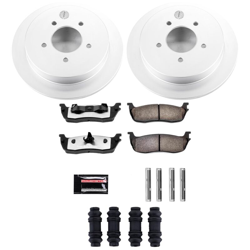 Power Stop 97-00 Ford Expedition Rear Z36 Coated Truck & Tow Brake Kit