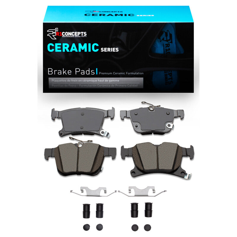 R1 2017-2024 Chrysler Grand Caravan Rear R1 Ceramic Pads & Hardware Kit