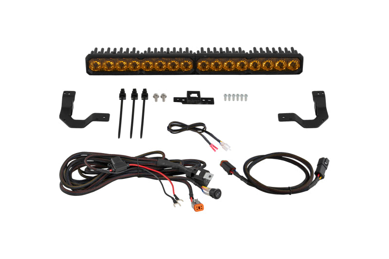 Diode Dynamics 2024-2026 Toyota Tacoma TRD Grille Lightbar SS20 Pro Yellow Combo 3000K