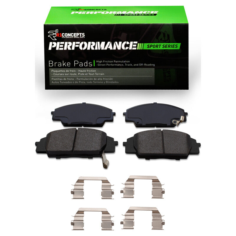 R1 2000-2011 Acura RSX Front R1 Performance Sport Pads & Hardware Kit