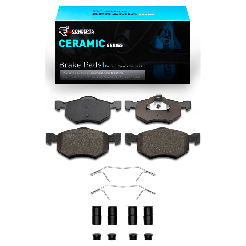 R1 01-07 Ford Escape Front Ceramic Pads & Hardware Kit
