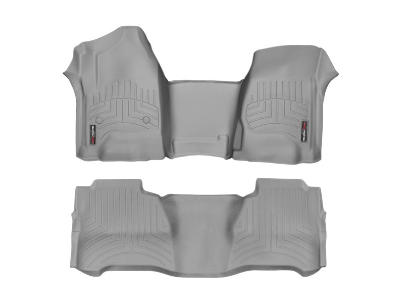 WeatherTech 2018+ Volkswagen Tigaun Front + Rear FloorLiner - Grey (Fits 5 & 7 Passenger Models)