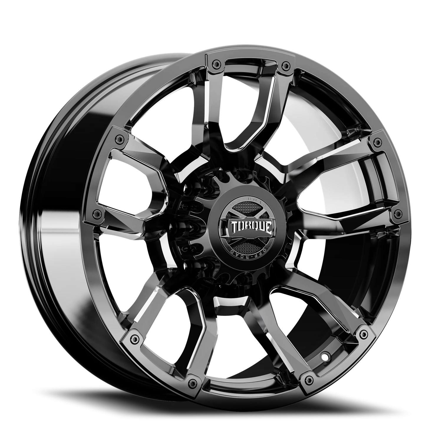 20x9 Torque TW403C Impact Gloss Black Premium Milling 8x170 et00 BS 4.97 CB 125.2 Conical Seat Square