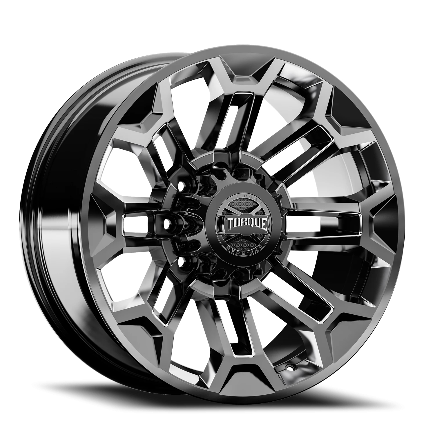 20x9 Torque TW405C Pulse Gloss Black Premium Milling 8x170 et00 BS 4.93 CB 125.2 Conical Seat Square