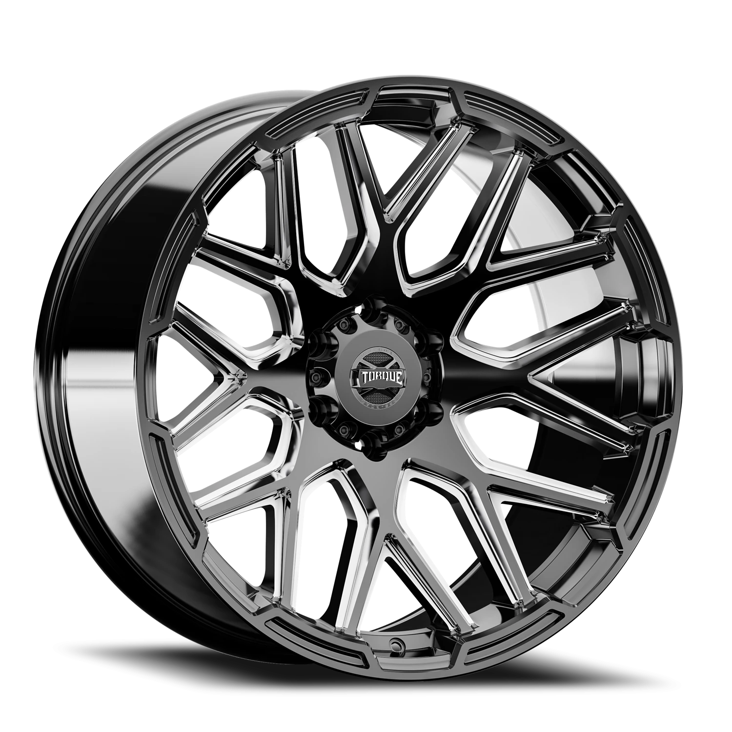 22x10 Torque TW409C Elite Gloss Black Milled 6x135 et-18 BS 4.76 CB 87.1 Conical Seat Square