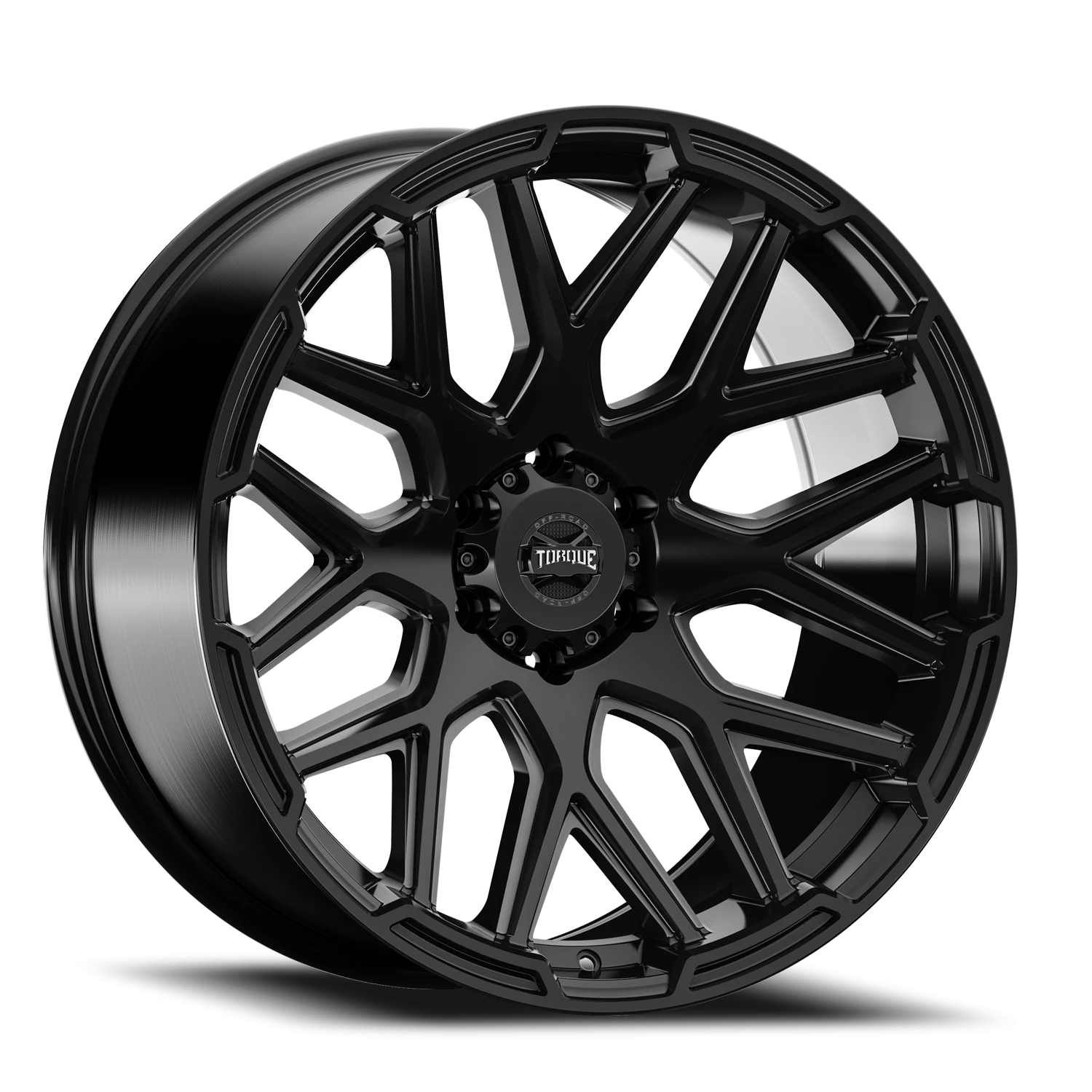 22x11 Torque TW409C Elite Satin Black 8x170 et-25 BS 4.98 CB 125.2 Conical Seat Square