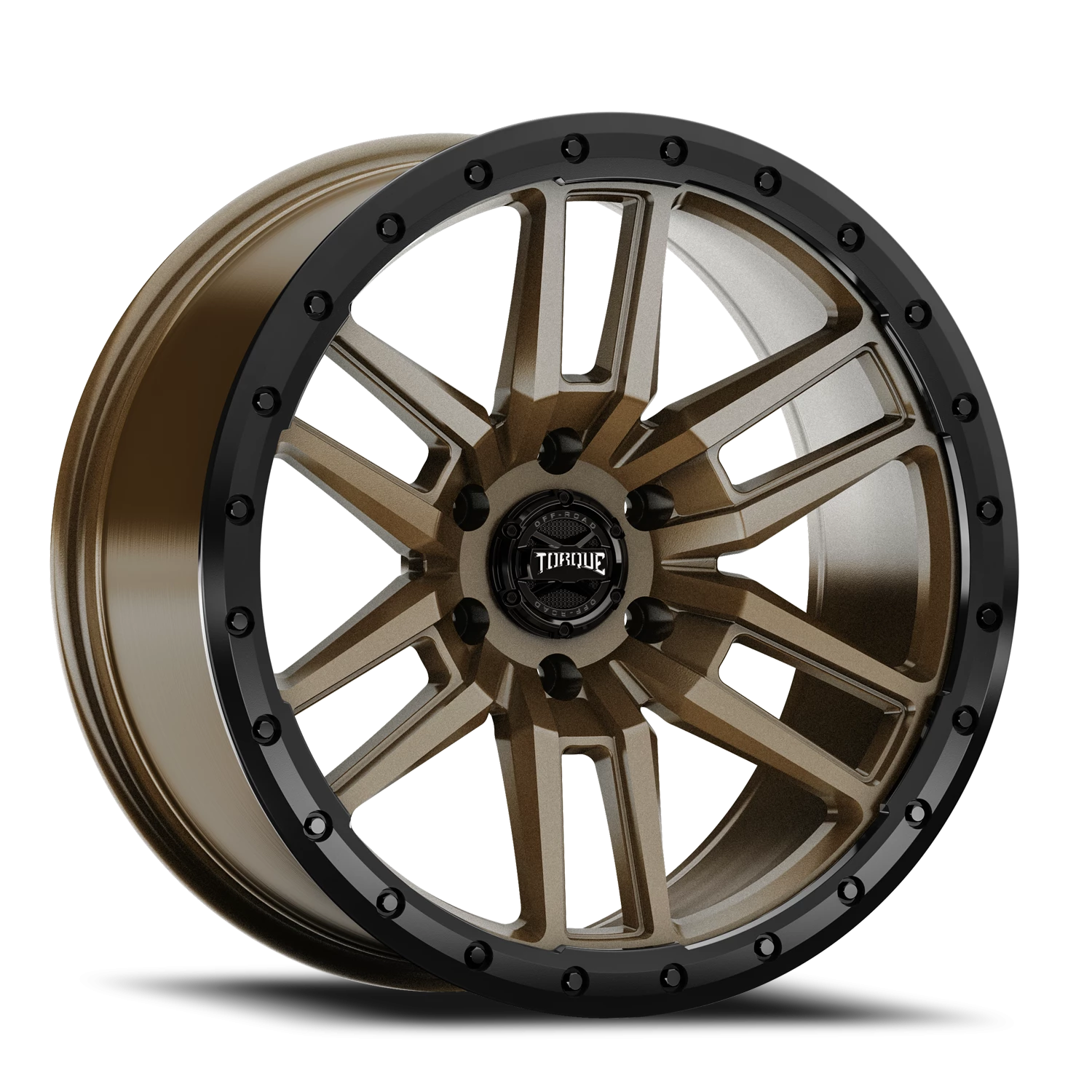 17x9 Torque TW411C Pritchett Satin Bronze Satin Black Lip 5x150 et+18 BS 5.68 CB 110.2 Conical Seat Square